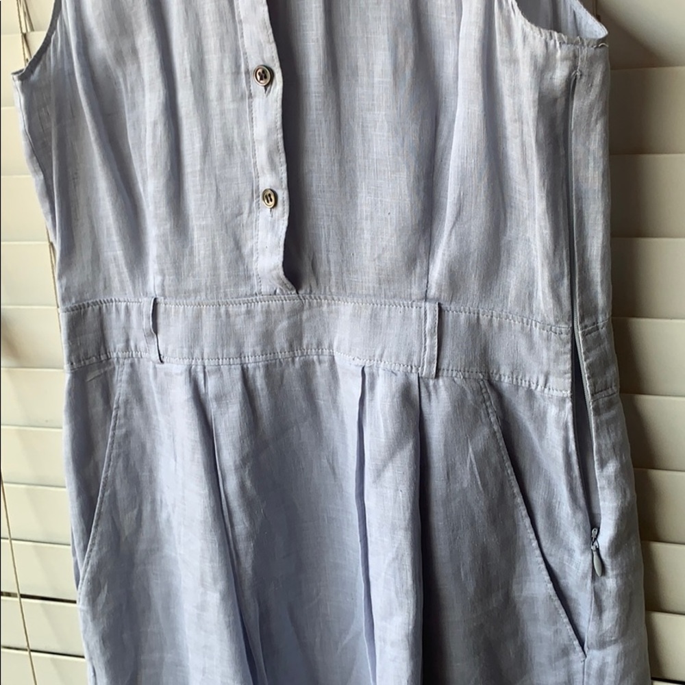 Theory linen light blue dress - Picture 3 of 4